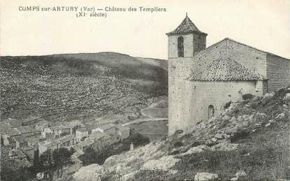 CPA FRANCE 83 " Comps sur Artuby, Château des Templiers" / TEMPLIERS