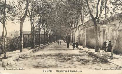 CPA FRANCE 83 " Cuers, Boulevard Gambetta"