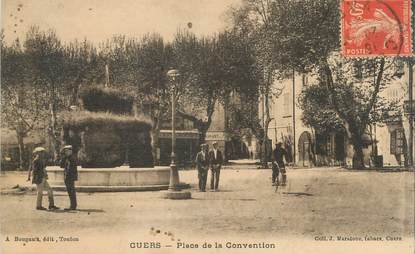 CPA FRANCE 83 " Cuers, Place de la Convention"