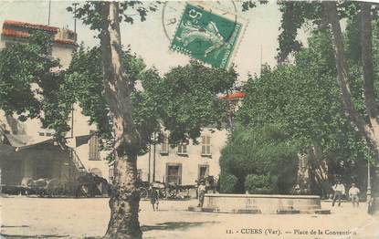 CPA FRANCE 83 " Cuers, Place de la Convention"