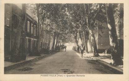 CPA FRANCE 83 " Puget Ville, Quartier Navarin"