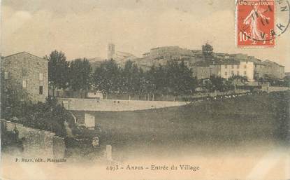 CPA FRANCE 83 " Ampus, Entrée du village"