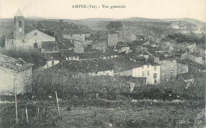 CPA FRANCE 83 " Ampus, Vue générale"