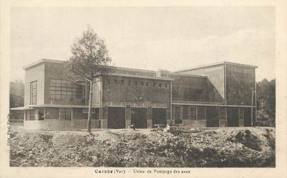 CPA FRANCE 83 " Carcès, Usine de pompage des eaux"