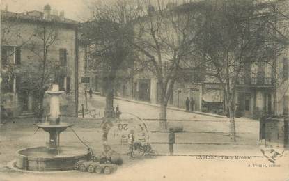 CPA FRANCE 83 " Carcès, Place Marceau"