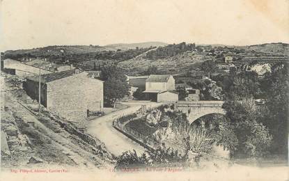 CPA FRANCE 83 " Carcès, Au Pont d'Argens"