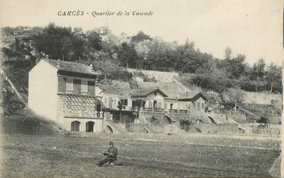 CPA FRANCE 83 " Carcès, Quartier de la Cascade"