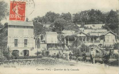 CPA FRANCE 83 " Carcès, Quartier de la Cascade"