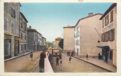 CPA FRANCE 83 " Pierrefeu, Mairie et Boulevard Henri Guérin"