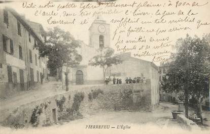 CPA FRANCE 83 " Pierrefeu, L'église"