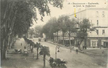 CPA FRANCE 83 " Draguignan, L' Esplanade et la Préfecture"