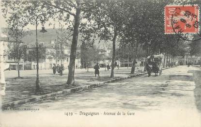 CPA FRANCE 83 " Draguignan, Avenue de la Gare"