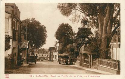 / CPA FRANCE 32 "Cazaubon, entrée de la ville"