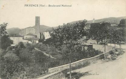 CPA FRANCE 83 " Fayence, Boulevard National"