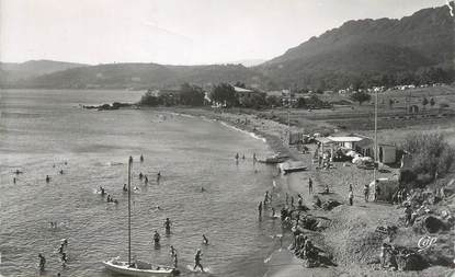 CPSM FRANCE 83 " Agay, La Plage de la Baumette" / FLAMME