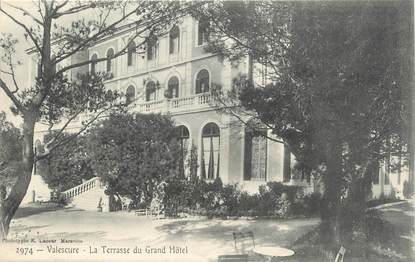 CPA FRANCE 83 " Valescure, La terrasse du Grand Hôtel"