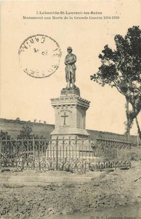 CPA FRANCE 07 "Labastide Saint Laurent les Bains, monument aux morts"