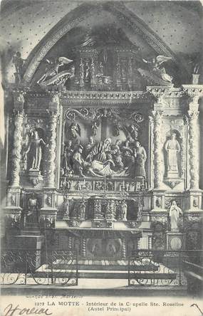 CPA FRANCE 83 " La Motte, Intérieur de la Chapele Ste Roseline"