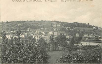 / CPA FRANCE 42 "Environs de Saint Etienne, la fouillouse, la gare"