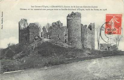 / CPA FRANCE 42 "Les Cornes d'Urphé à Champoly, canton de Saint Just en Chevalet"