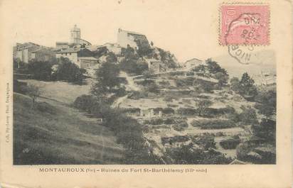 CPA FRANCE 83 "Montauroux, Ruines du Fort St Barthélémy"