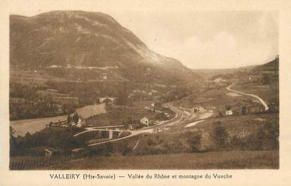 CPA FRANCE 74" Valleiry, Vallée du Rhône et montagne du Vuache"