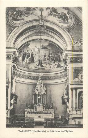 CPA FRANCE 74" Valleiry, Intérieur de l'église"