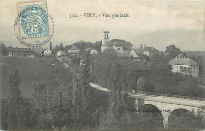 CPA FRANCE 74" Viry, Vue générale"