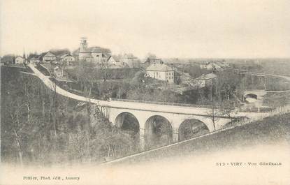 CPA FRANCE 74" Viry , Vue générale"