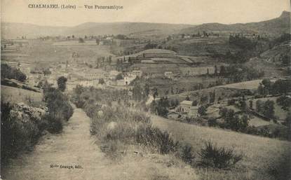 / CPA FRANCE 42 "Chalmazel, vue panoramique"