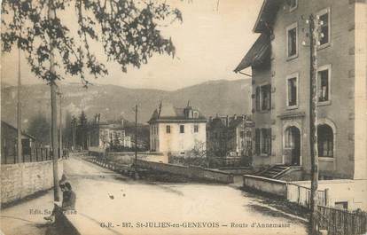 CPA FRANCE 74 "St Julien en Genevois, Route d'Annemasse""