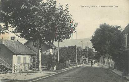 CPA FRANCE 74 "St Julien en Genevois, Avenue de la Gare"
