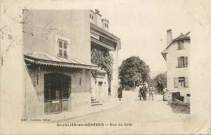 CPA FRANCE 74 "St Julien en Genevois, Rue du Crêt"