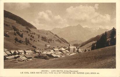 CPA FRANCE 74 "Les Gets, Le Col des Gets et La Pointe de Nions"