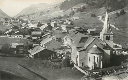 CPSM FRANCE 74 "Les Gets , L'église et le village"