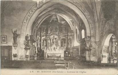 CPA FRANCE 74 " Mieussy, Intérieur de l'église"