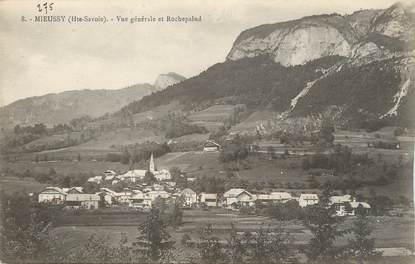 CPA FRANCE 74 " Mieussy, Vue générale et Rochepalud"