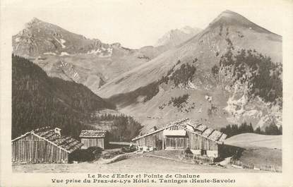 CPA FRANCE 74 " Praz de Lys, Le Roc d'Enfer et Pointe de Chalune"