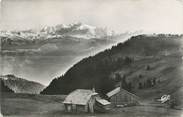 74 Haute Savoie CPSM FRANCE 74 " Les Praz de Lys, ¨Panorama sur la Chaîne du Mont Blanc"