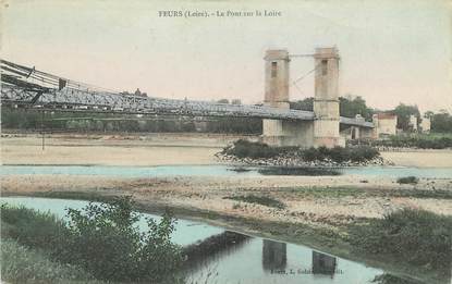 / CPA FRANCE 42 "Feurs, le pont sur la Loire" 