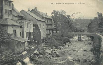 CPA FRANCE 74 " Taninges, Quartier sur le Foron"