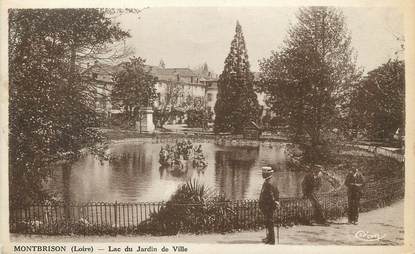 / CPA FRANCE 42 "Montbrison, lac du jardin de ville"