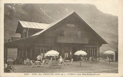 CPA FRANCE 74 " Le Col des Aravis, L'Hôtel des Rhododendrons"