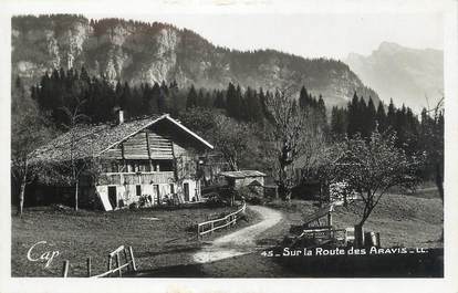 CPSM FRANCE 74 " Sur la route des Aravis"