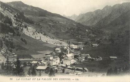 CPA FRANCE 74 " La Clusaz, La vallée des Confins"