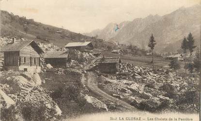 CPA FRANCE 74 " La Clusaz, Chalets de la Perrière"