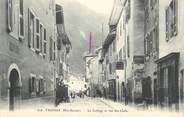 74 Haute Savoie CPA FRANCE 74 " Thônes, Le collège et a Rue des Clefs"