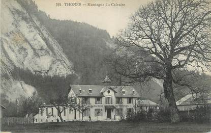 CPA FRANCE 74 " Thônes, La Montagne du Calvaire"