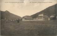 74 Haute Savoie CPA FRANCE 74 " Thônes, Groupe scolaire et le château"