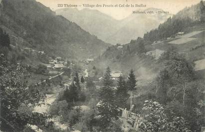 CPA FRANCE 74 " Thônes, Le Village de Pesets et le Col de la Buffaz"